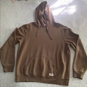 Fila Khaki Hoodie with Front Pocket